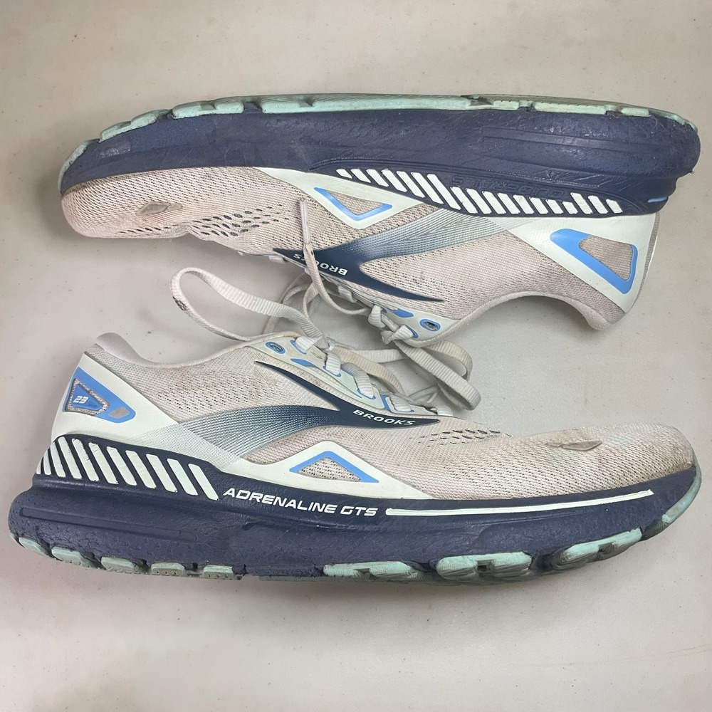 Brooks Women Adrenaline GTS 23 1203811D471 Blue Running Shoes 9.5 Wide D